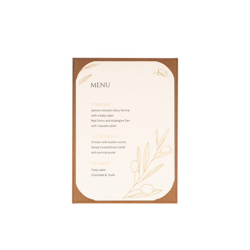 Menu brunch A4 etui Rivoli