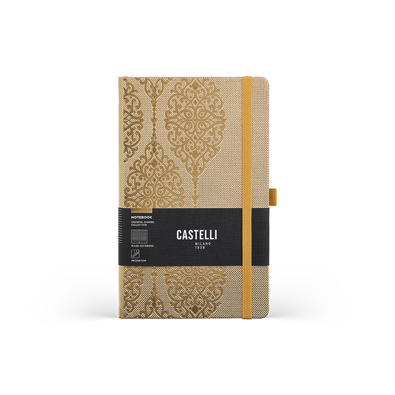 Notes A5 linie GOLD Arabesque Oriental  