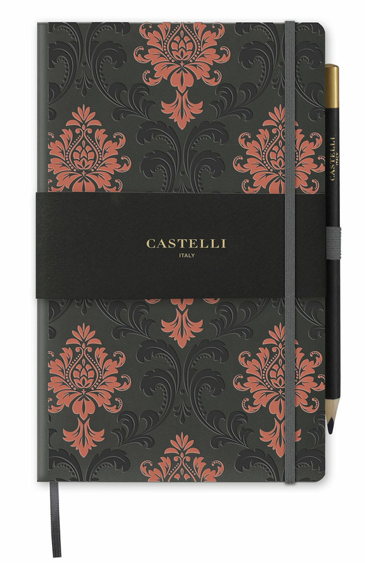 notes A5/kratka Copper BAROQUE grafit - 
