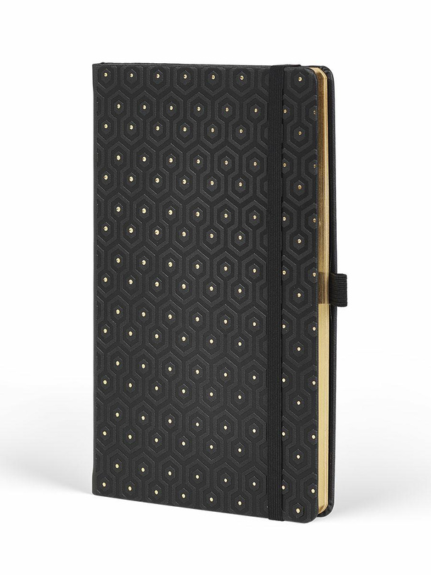 Kalendarz A5 dzienny HONEYCOMB Gold Castelli      