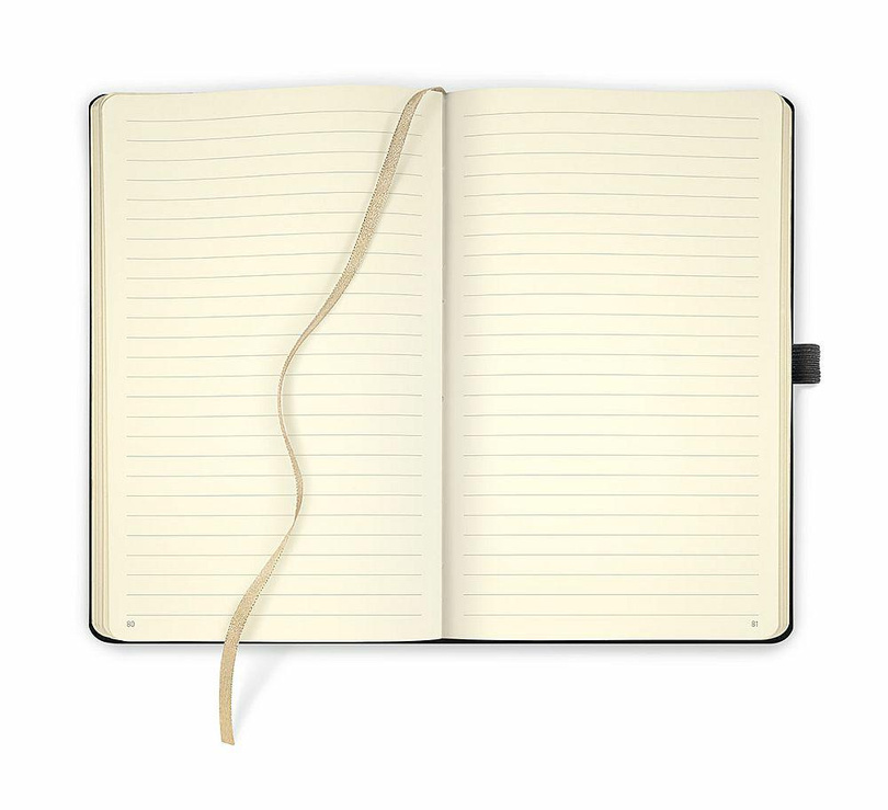 notes A5/linia Eden PANDA czarna gumka  