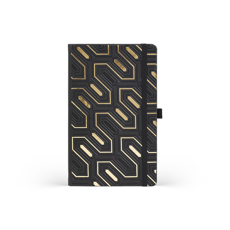Notes A5 linie OBELISK Gold Castelli