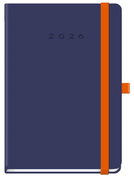 kalendarz tygodniowy B5 TUCSON Lanybook granatowy-orange