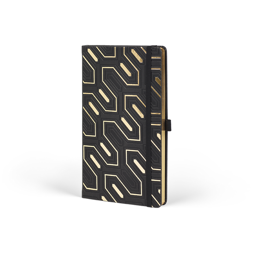 Notes A5 linie OBELISK Gold Castelli