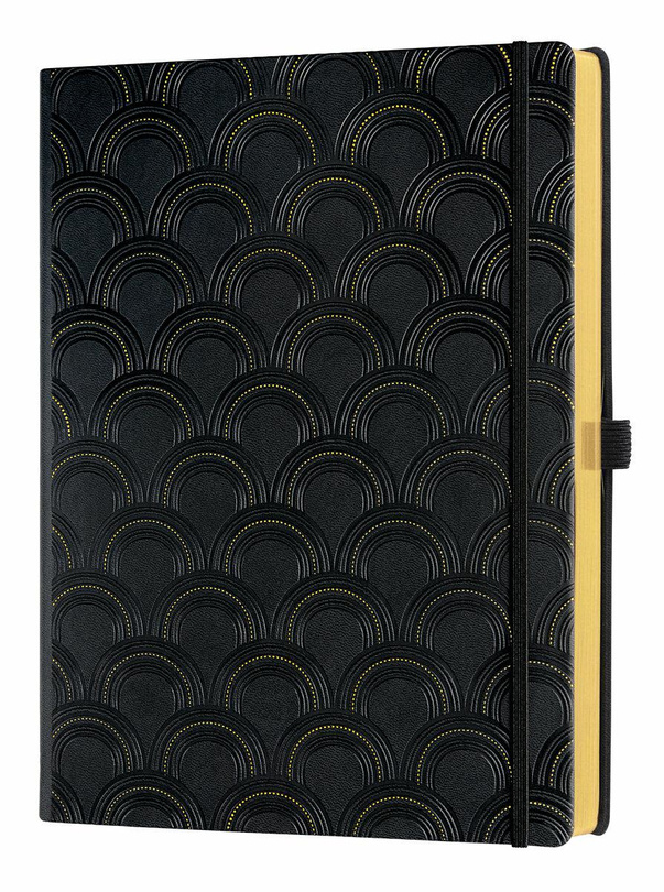 notes B5/linie ART DECO Gold