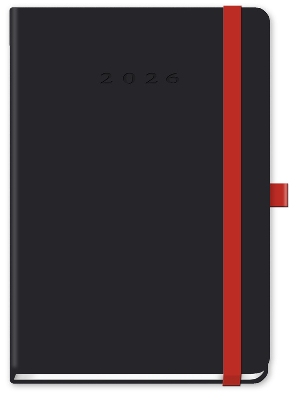 kalendarz tygodniowy B5 TUCSON czarny