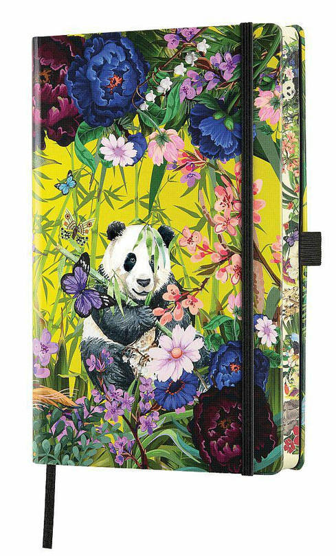 notes A5/linia Eden PANDA czarna gumka  