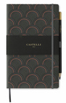 notes A5/kratka Copper ART DECO grafit  