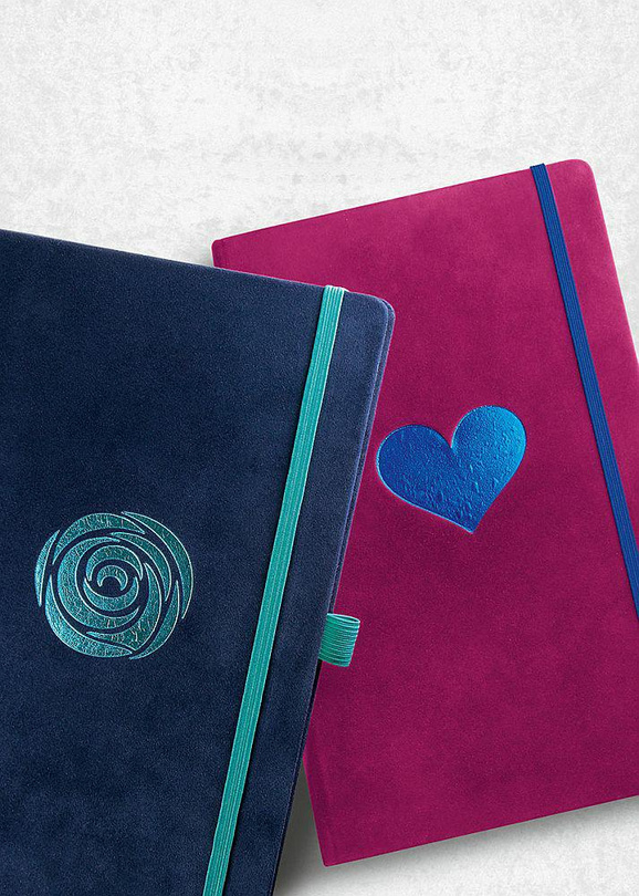 notes A5/linia Castelli VELLUTO heart