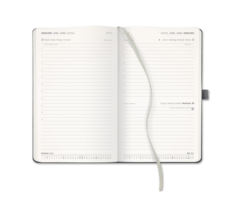 Kalendarz A5 dzienny ARCH Gold Castelli       