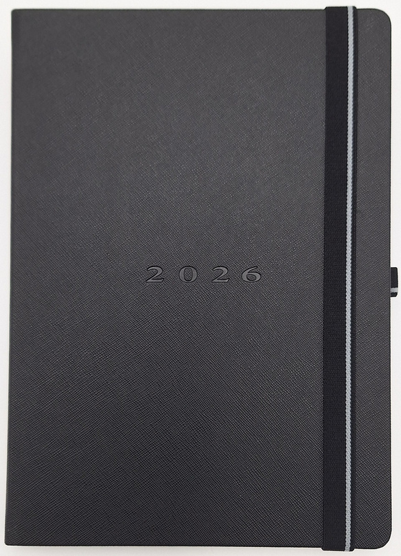 kalendarz tygodniowy B5 PECHINO Lanybook black-grey