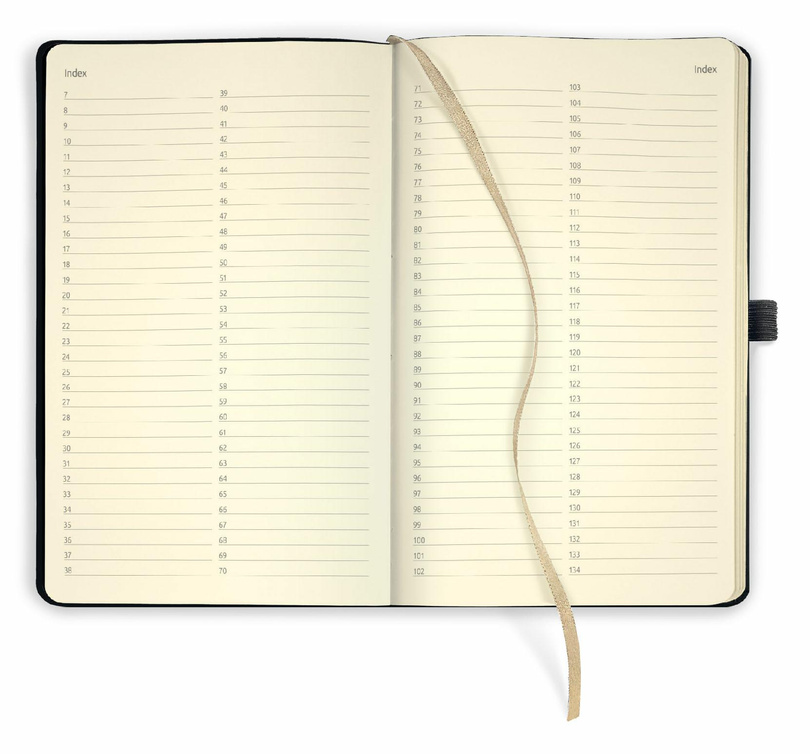 notes A5/kratka Copper BAROQUE grafit - 