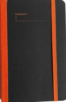 Notes A5/kratka Caracas Black & Orange