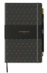notes A5/kratka Copper HONEYCOMB grafit 