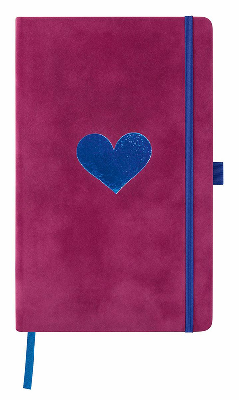 notes A5/linia Castelli VELLUTO heart