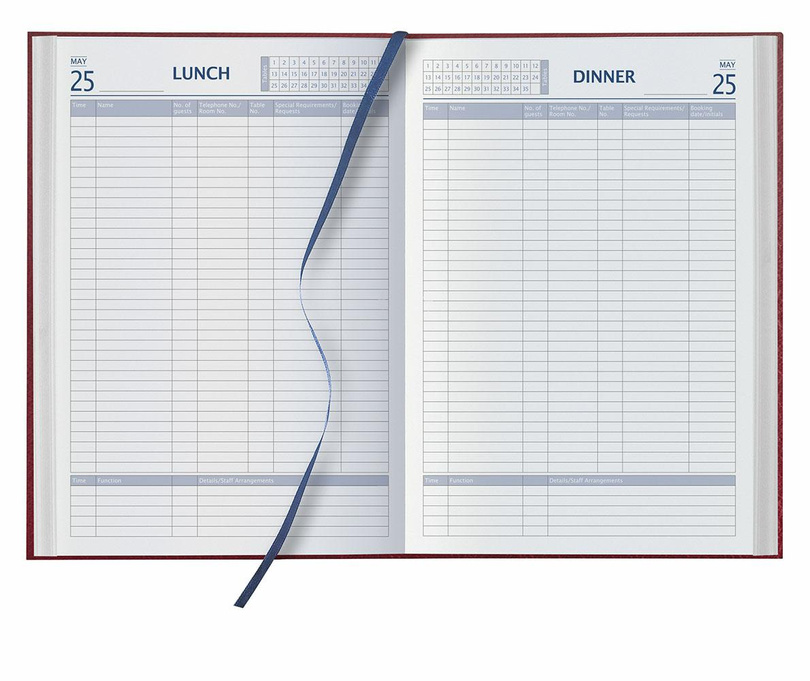 Księga rezerwacji stolików Kalendarz A4