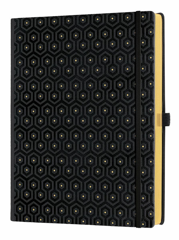 notes B5/linie HONEYCOMB Gold 