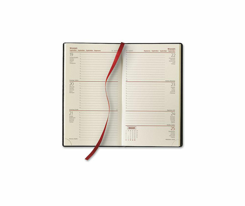 kalendarz kieszonkowy NEBRASKA czarny   