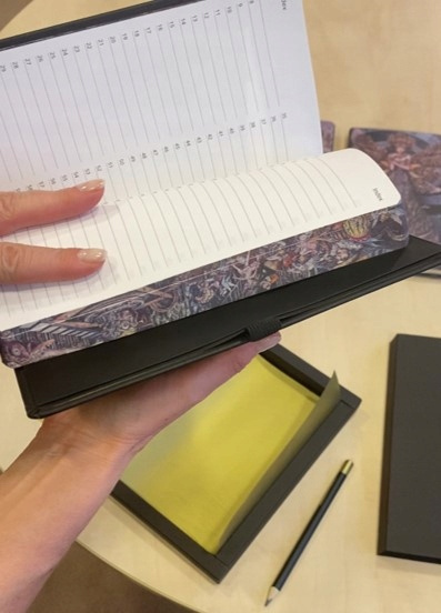 Notes A5 w linie ELIXIR Sętowski z ołówkiem w pudełku podarunkowym