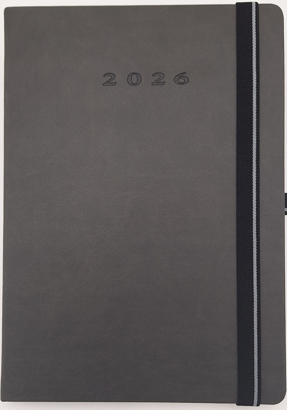 kalendarz tygodniowy B5 TUCSON Lanybook szary-black