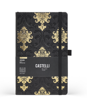 Kalendarz A5 dzienny BAROQUE Gold Castelli
