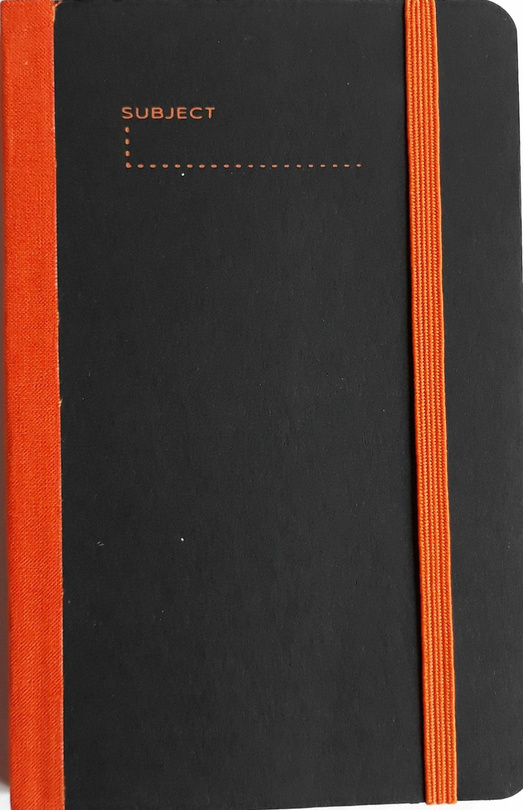 Notes A5/kratka Caracas Black & Orange