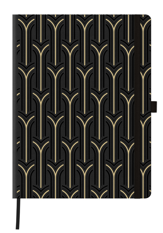 Kalendarz B5 tygodniowy z notatnikiem ARCH Gold Castelli       