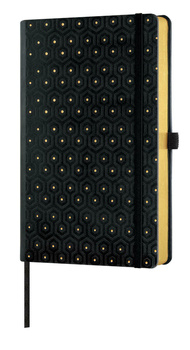 notes A5/kratka HONEYCOMB Gold