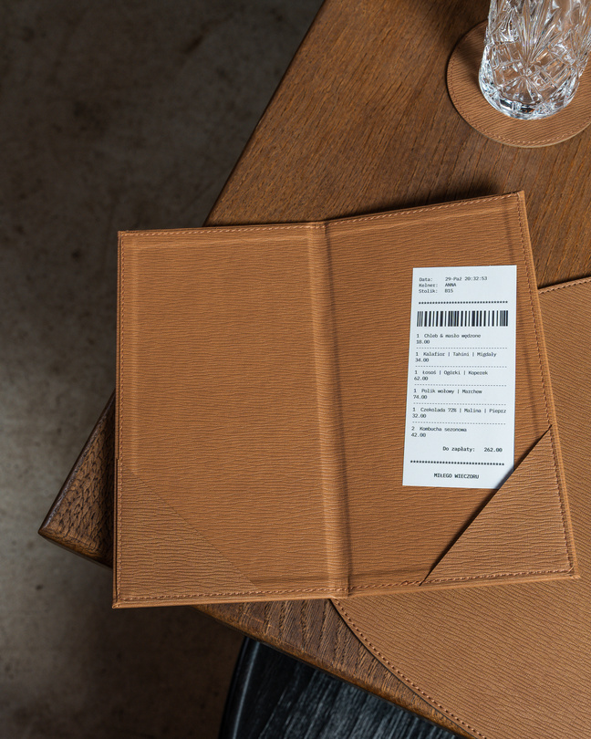 Płatnik kelnerski etui na rachunek