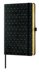 notes A5/kratka HONEYCOMB Gold 
