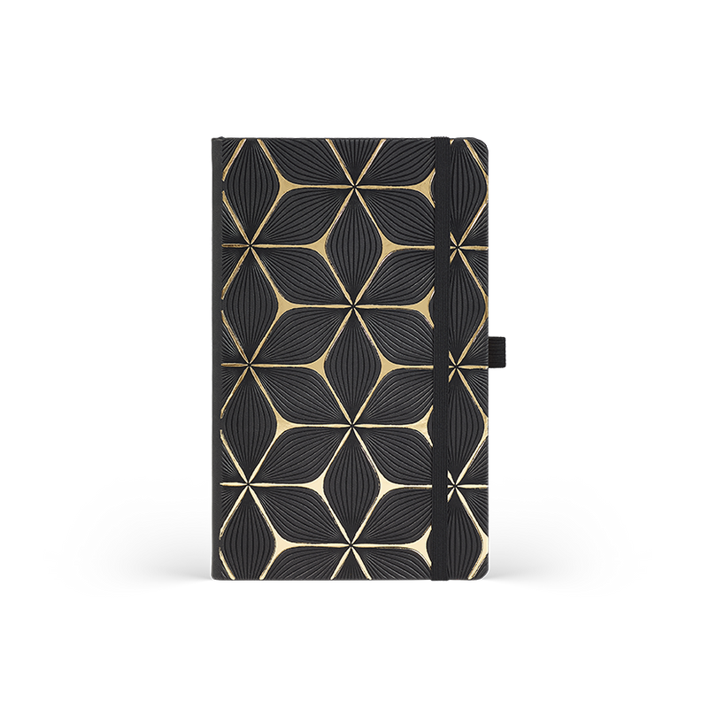 Kalendarz A5 dzienny FLOWER Gold Castelli       