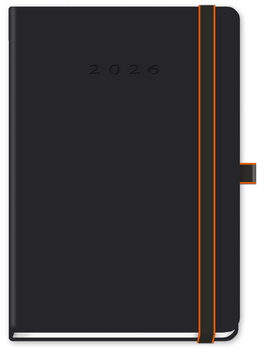kalendarz tygodniowy B5 TUCSON Lanybook czarny-orange