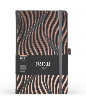 Kalendarz A5 dzienny SAND Rose Castelli