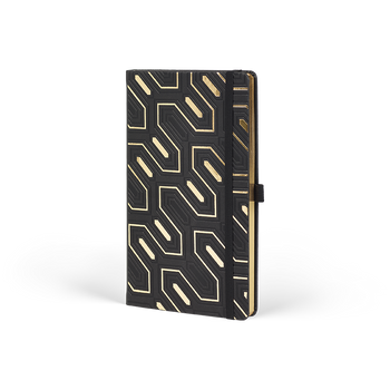 Notes A5 linie OBELISK Gold Castelli
