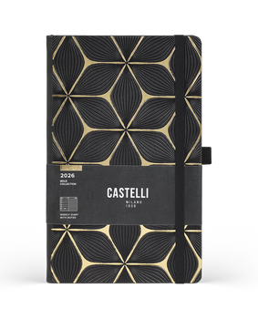 Kalendarz A5 tygodniowy Gold FLOWER     