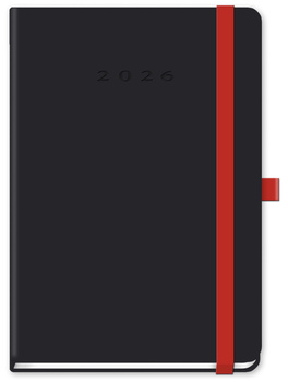 kalendarz tygodniowy B5 TUCSON Lanybook czarny red