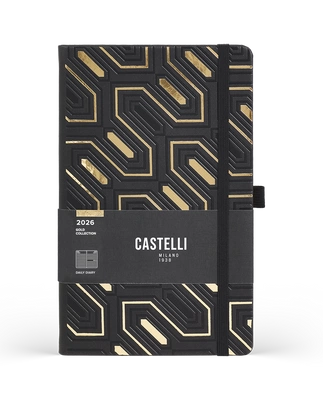 Kalendarz A5 dzienny OBELISK Gold Castelli     