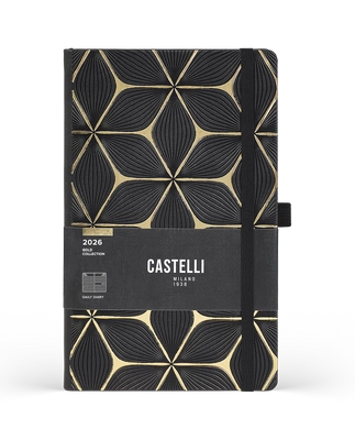Kalendarz A5 dzienny FLOWER Gold Castelli       
