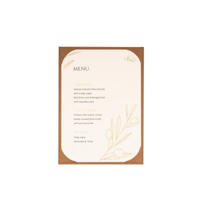 Menu brunch A4 etui Rivoli