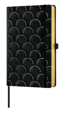 notes A5 ART DECO B&G kratka czarny -   