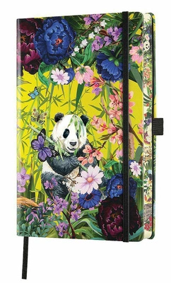 notes A5/linia Eden PANDA czarna gumka  